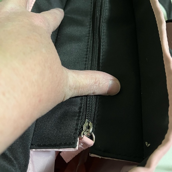 Disney Minnie Diaper Bag Tote, 17 inches, pink, grey and black - Picture 10 of 12